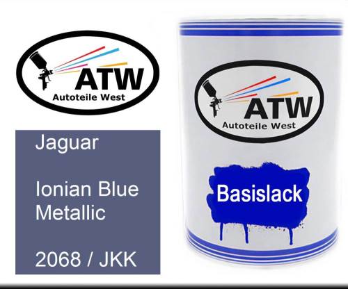 Jaguar, Ionian Blue Metallic, 2068 / JKK: 500ml Lackdose, von ATW Autoteile West.